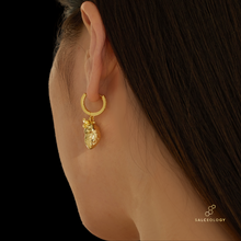 Load image into Gallery viewer, Cardiac Hoop Earrings