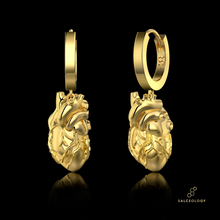 Load image into Gallery viewer, Cardiac Hoop Earrings
