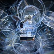 Load image into Gallery viewer, Silver microscope necklace gift for scientists and researchers